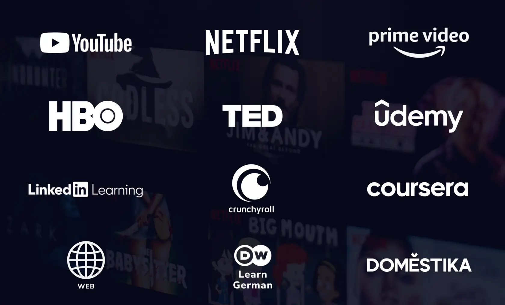 Assista em plataformas de streaming e de cursos